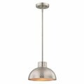 Brightbomb One Light Indoor Pendant, Hammered Brushed Nickel BR2689889